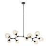 Lampa wisząca MODERN ORCHID-9 transparentno czarna 150 cm ST-1232-9 TRANSPARENT Step into Design