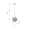 Lampa wisząca ELIPSE L LED czarna 65 cm 60217A-L Step into Design