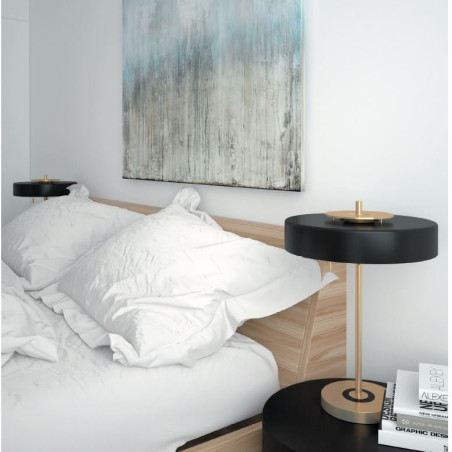 Lampa stołowa ARTDECO czarno - złota MT8872 black Step into Design