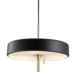 Lampa wisząca ARTDECO czarno - złota 35 cm do salonu MP8872 black Step into Design