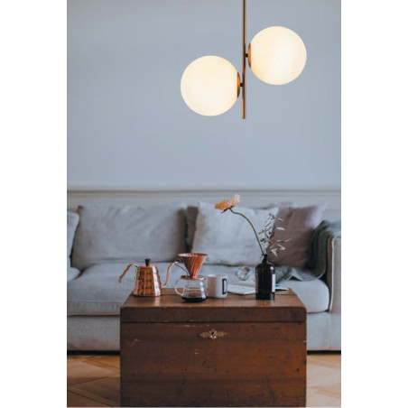 Lampa wisząca VENUS-2 czarna przydymiona 44 cm ST-5025-2 SMOKE Step into Design