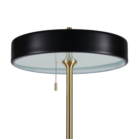 Lampa podłogowa ARTDECO czarno - złota 162 cm MF8872 black Step into Design