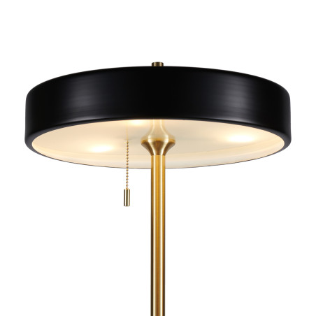 Lampa podłogowa ARTDECO czarno - złota 162 cm MF8872 black Step into Design
