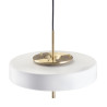 Lampa wisząca ARTDECO biało - złota 35 cm do salonu MP8872 white Step into Design