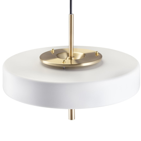 Lampa wisząca ARTDECO biało - złota 35 cm do salonu MP8872 white Step into Design