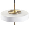 Lampa wisząca ARTDECO biało - złota 35 cm do salonu MP8872 white Step into Design