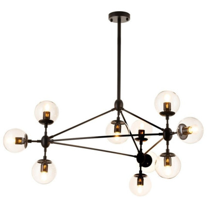 Lampa wisząca ASTRIFERO-10 transparentno czarna 90 cm ST-9047-10 transparent Step into Design