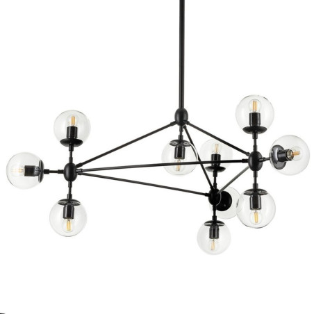 Lampa wisząca ASTRIFERO-10 transparentno czarna 90 cm ST-9047-10 transparent Step into Design
