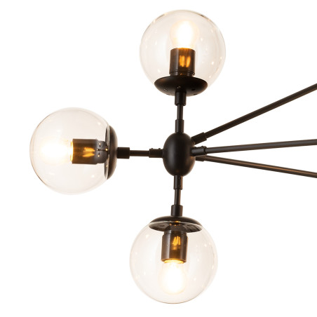 Lampa wisząca ASTRIFERO-10 transparentno czarna 90 cm ST-9047-10 transparent Step into Design