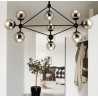 Lampa wisząca ASTRIFERO-10 transparentno czarna 90 cm ST-9047-10 transparent Step into Design