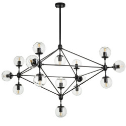 Lampa wisząca transparentno czarna Astrifero 15 ST-9047-15 transparent Step into Design