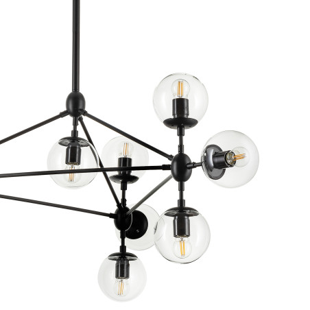 Lampa wisząca transparentno czarna Astrifero 15 ST-9047-15 transparent Step into Design