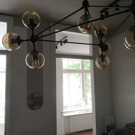 Lampa wisząca transparentno czarna Astrifero 15 ST-9047-15 transparent Step into Design