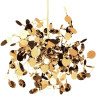 Lampa wisząca MONETTI złota 40 cm ST-1676 GOLD Step into Design