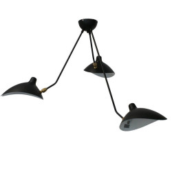 Lampa wisząca CRANE-3P czarna P8703 Step into Design