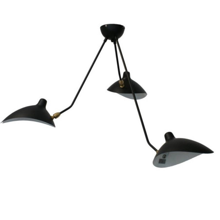 Lampa wisząca CRANE-3P czarna P8703 Step into Design
