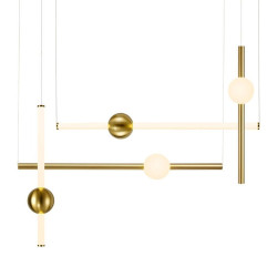 Lampa wisząca O-LINE S-4 LED mosiądz 79 cm ST-1691S-4 Step into Design