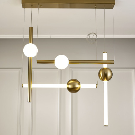 Lampa wisząca O-LINE S-4 LED mosiądz 79 cm ST-1691S-4 Step into Design
