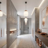 Lampa wisząca BOOM LED biało miedziana 25 cm 9969P/A white Step into Design