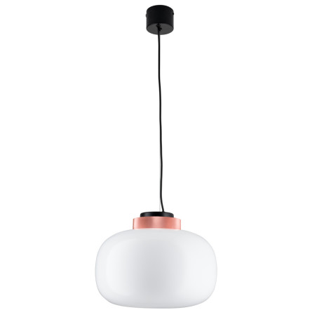 Lampa wisząca BOOM LED biało miedziana 35 cm 9969P/B white Step into Design