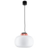 Lampa wisząca BOOM LED biało miedziana 35 cm 9969P/B white Step into Design