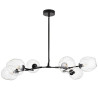 Lampa wisząca MODERN ORCHID-6 transparentno czarna 130 cm ST-1232-6 black transparent Step into Design