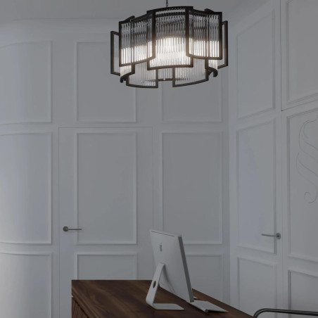 Lampa wisząca IMPERIO czarna 80 cm MP0098 black Step into Design