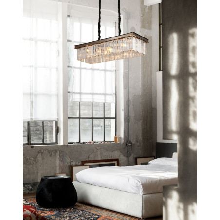 Lampa wisząca SPARKLE SINGLE antracyt szczotkowany 100 cm MP0097A Step into Design