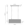 Lampa wisząca SPARKLE SINGLE antracyt szczotkowany 100 cm MP0097A Step into Design