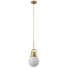 Lampa wisząca PEARL złota 20 cm - klasyczna lampa sufitowa do salonu MP0093 Step into Design