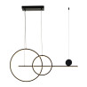 Lampa wisząca NEW AGE LED czarna 120 cm MP0082-L120 Step into Design