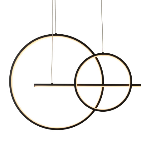 Lampa wisząca NEW AGE LED czarna 120 cm MP0082-L120 Step into Design