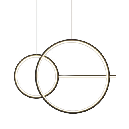 Lampa wisząca NEW AGE LED czarna 120 cm MP0082-L120 Step into Design