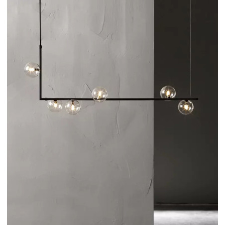 Lampa wisząca SIMPLY czarna 90 cm MP0096-6 Step into Design