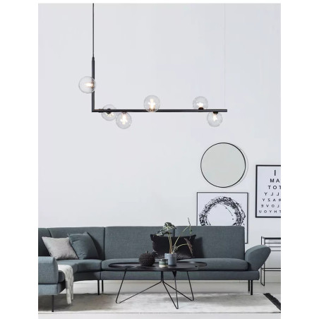 Lampa wisząca SIMPLY czarna 90 cm MP0096-6 Step into Design
