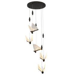 Lampa wisząca BEE LAMP 5 LED czarna 45 cm MP0090-5 black Step into Design