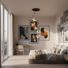 Lampa wisząca BEE LAMP 5 LED czarna 45 cm MP0090-5 black Step into Design