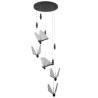 Lampa wisząca BEE LAMP 5 LED czarna 45 cm MP0090-5 black Step into Design