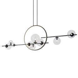 Lampa wisząca ORION DOUBLE czarna 145 cm MP0083-L145 Step into Design
