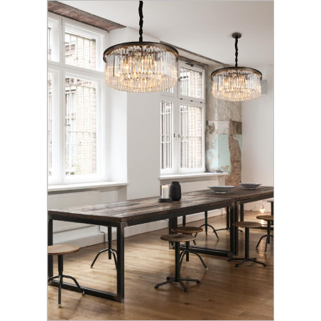 Lampa wisząca SPARKLE ROUND antracyt 60 cm MP0097 Step into Design