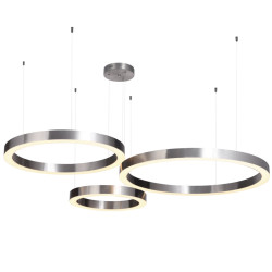 Lampa wisząca CIRCLE 40+60+80 LED nikiel na 1 podsufitce ST-8848-40+60+80 nickel Step into Design