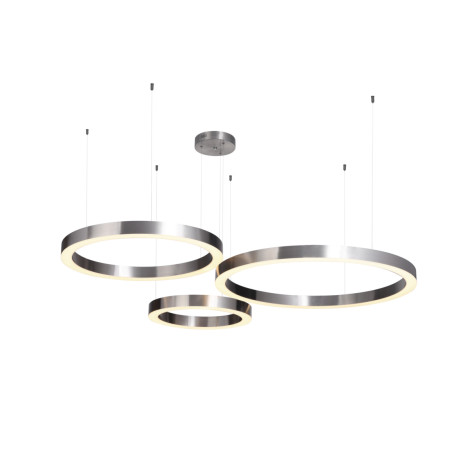 Lampa wisząca CIRCLE 40+60+80 LED nikiel na 1 podsufitce ST-8848-40+60+80 nickel Step into Design