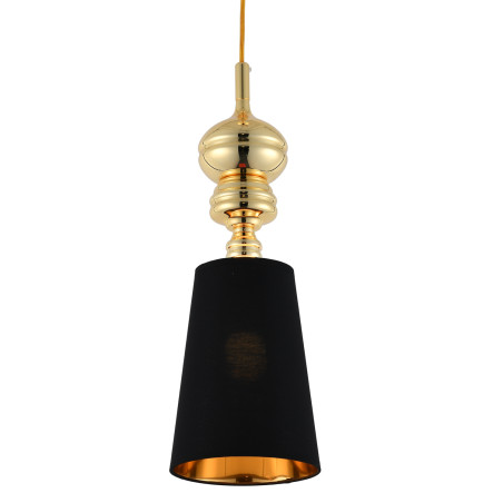Lampa wisząca QUEEN-1 złoto czarna 18 cm MP-8846-18 black gold Step into Design