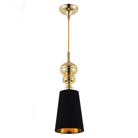 Lampa wisząca QUEEN-1 złoto czarna 18 cm MP-8846-18 black gold Step into Design