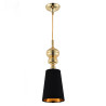 Lampa wisząca QUEEN-1 złoto czarna 18 cm MP-8846-18 black gold Step into Design