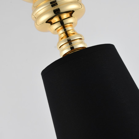Lampa wisząca QUEEN-1 złoto czarna 18 cm MP-8846-18 black gold Step into Design