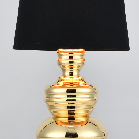 Lampa stołowa QUEEN złoto czarna 18 cm MT-8046-18 black gold Step into Design