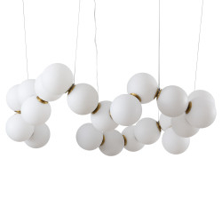 Lampa wisząca CORALLI-80 biało-mosiężna 80 cm DP0254-800 Step into Design