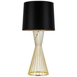 Lampa stołowa FILO TABLE czarno - złota 85 cm MT1235 Step into Design