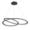 Lampa wisząca SPIRELLO ledowa czarna 80 cm ST-8826P/B Step into Design